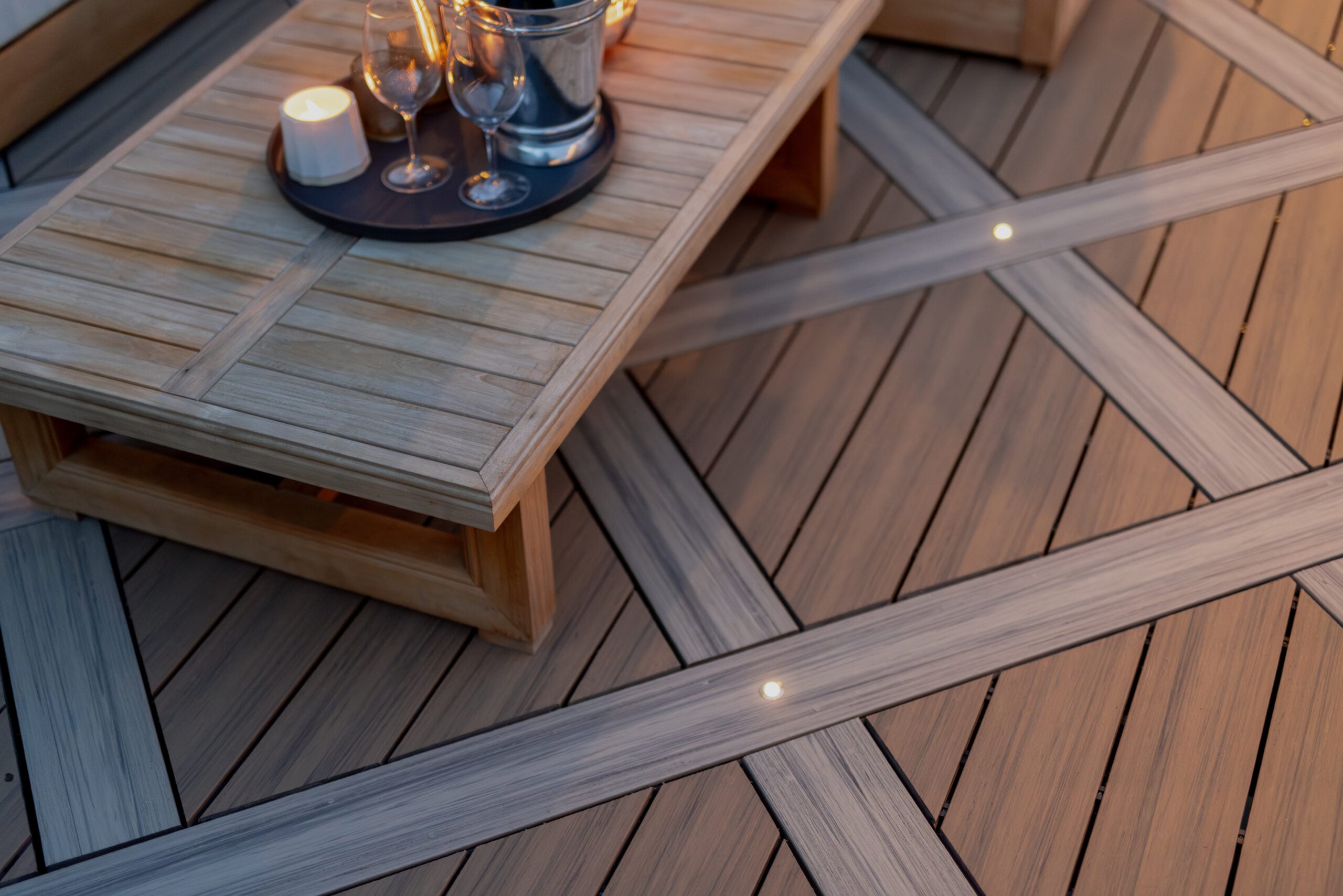 Composite decking on a commercial modular building porch