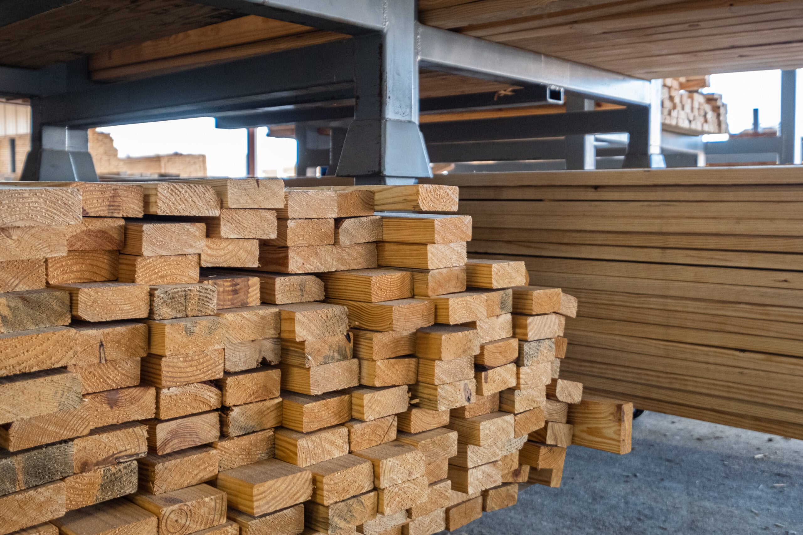 Lumber processing and production at UFP Factory Built