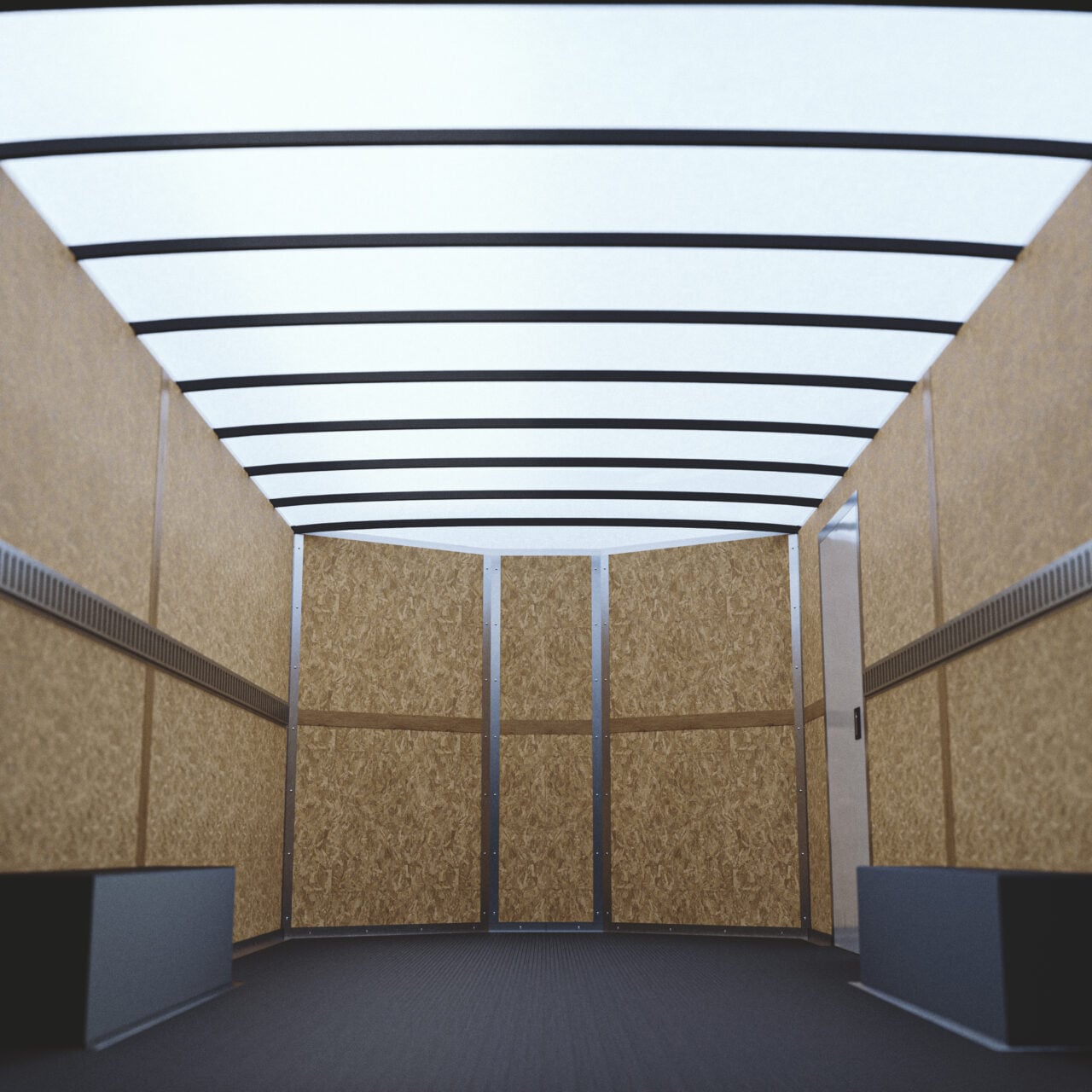 BRAWN® LightLID™ translucent roof panel installed on a cargo trailer