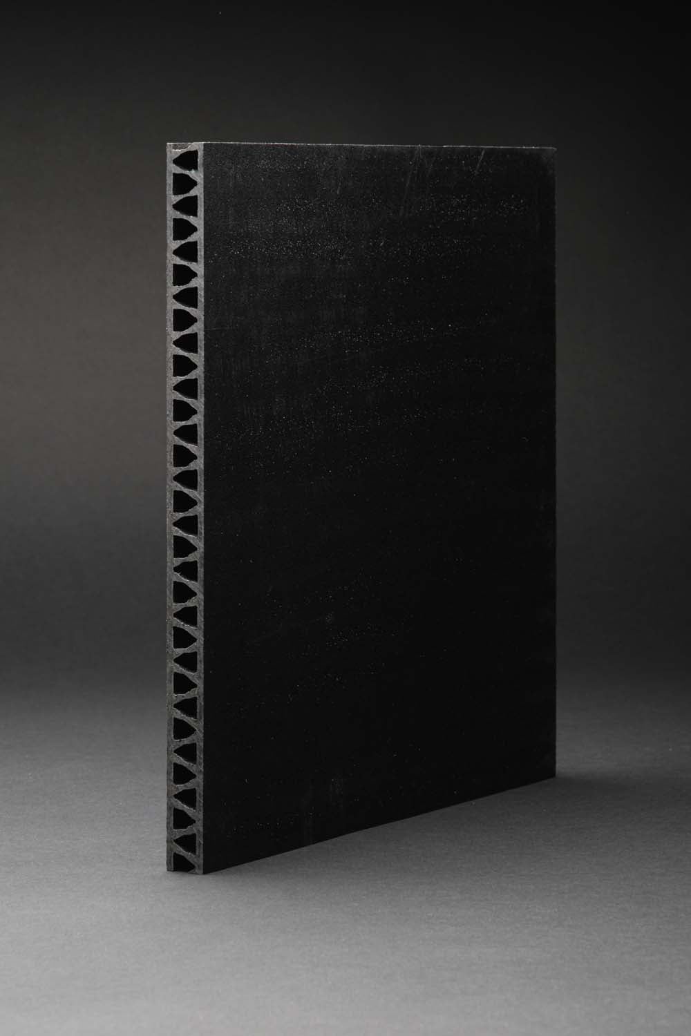 Supersede Marine Board panel standing upright, showing its honeycomb core