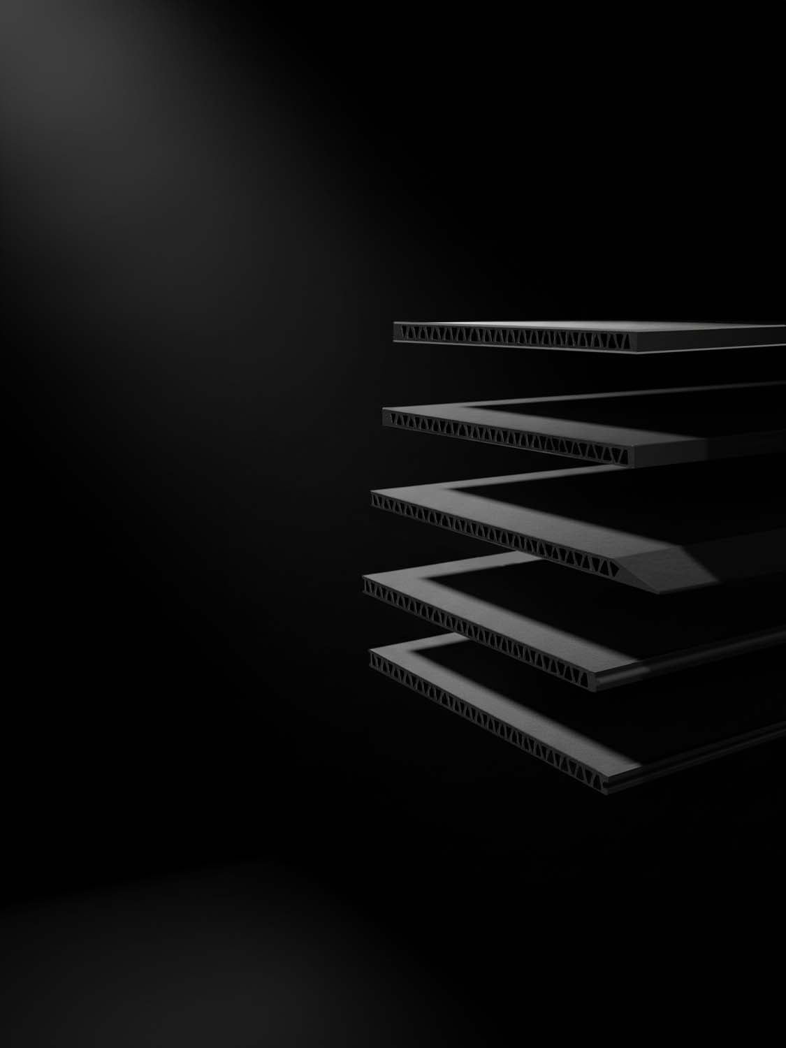 Stacked Supersede Marine Board panels showing all edges