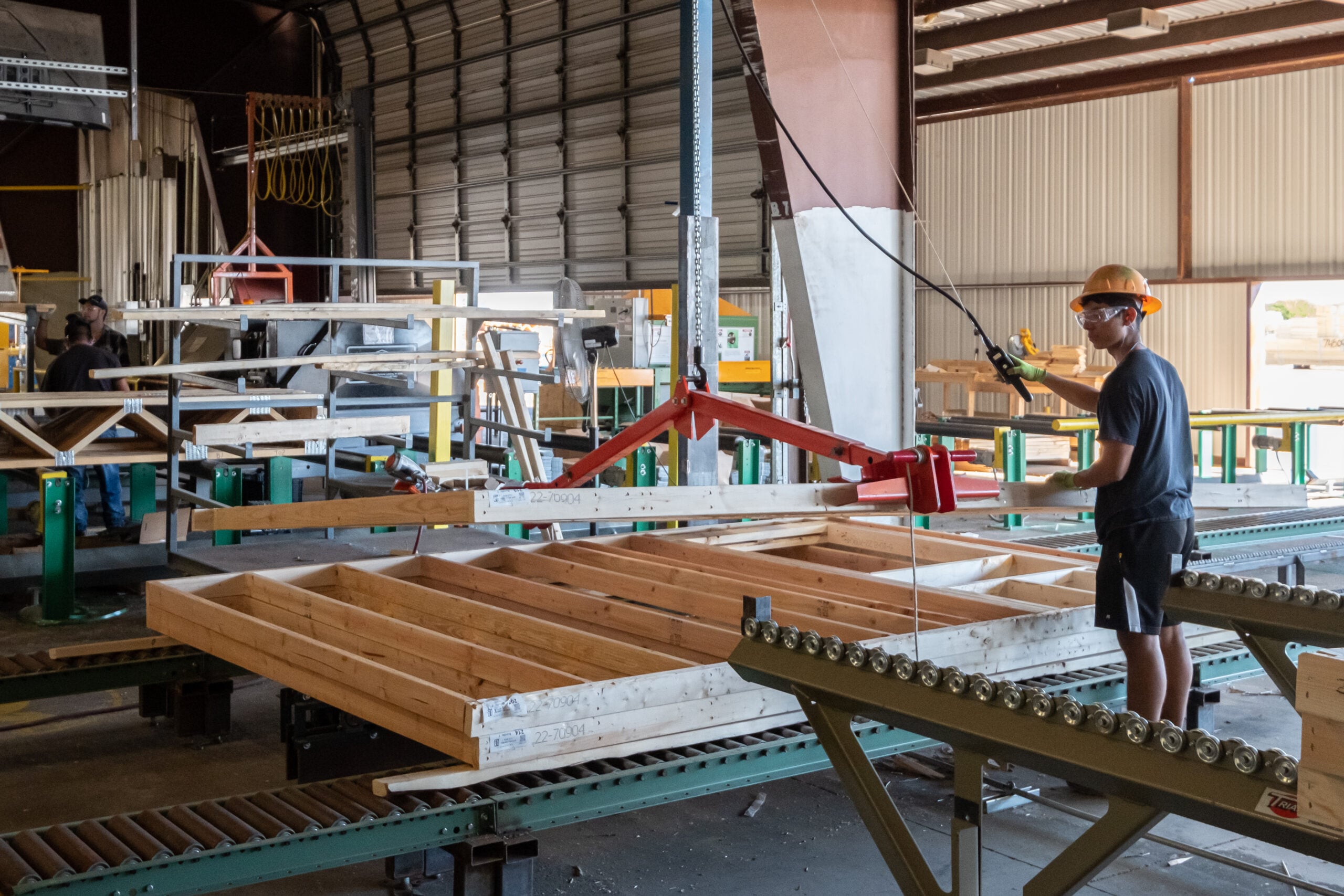 Wall panel assembly at UFP Factory Built manufacturing facility